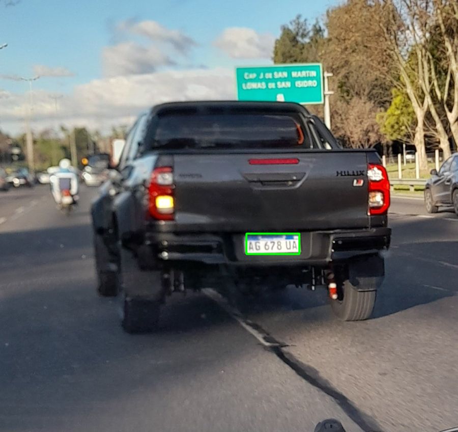 Licence plate reading at an access point